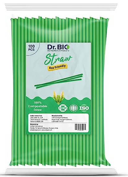 straws, compostable straws, drbiod, biodegradable straw, corn starch